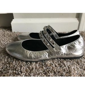 Rebecca Minkoff Womens Studded Ballet Flats 6.5 M